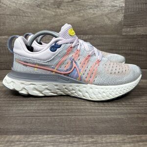 Nike React Infinity Run Flyknit 2 Purple Blue Womens Size 8 DH2497-600 Running